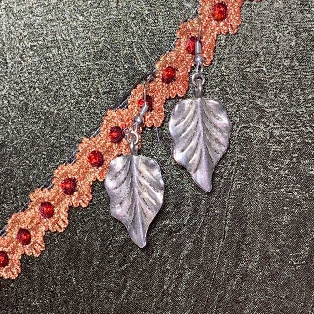 Silver Leaf Earrings